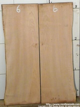 Clear grade A maple slabs which are book matched
