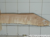 Burl board - vertical grain